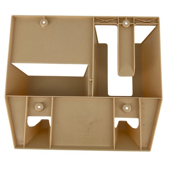 Vintage 1970s Rubbermaid Ironing Storage Organizer Ironing Board Holder Almond - Picture 2 of 7